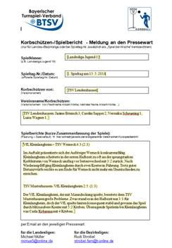 Meldung an Pressewart